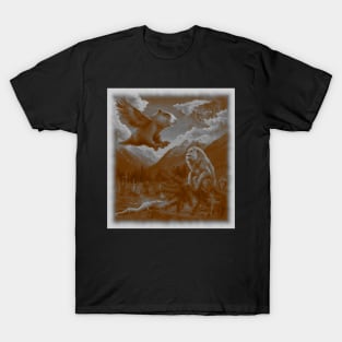 AI generated groundhog bear eagle hybrid T-Shirt